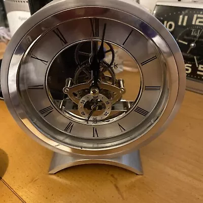 London Clock Company Chrome Finish Mantle Clock • £45