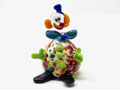 Vintage Murano Art Glass Freeform Fat Clown Figurine & Certificate No 2 • £16.99