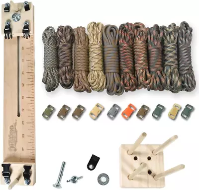 550 Lb Type III Paracord Combo Crafting Kit With A 10” Pocket Pro Jig – Addition • $92.99