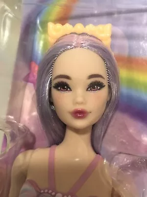 2023 Barbie Mermaid With Purple  Fantasy Hair #HRR06 New Barbie Box Damage • $40