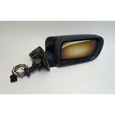 Damaged 95-01 E38 7-Series Right Outside Power-Fold Side Mirror Jet Black OEM • $112.50