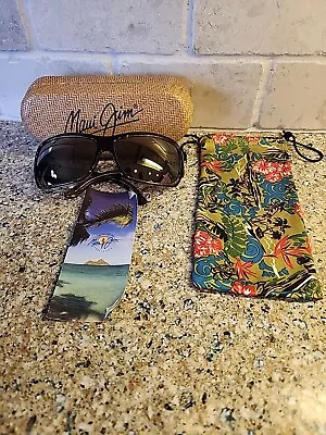 Maui Jim Palms Sunglasses MJ111-01 63-15 L.115 Made In Italy With Case. • $24.99