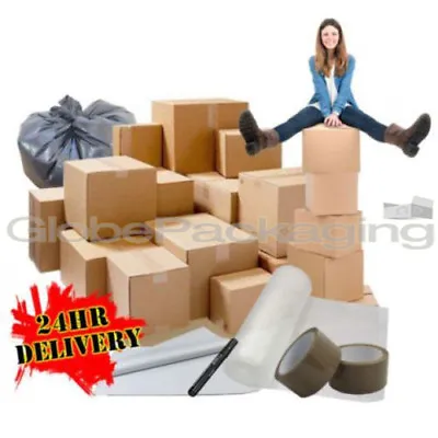 40 XL Large Cardboard ECONOMY Box House Moving Packing Removal Boxes Kit *NEW* • £31.98