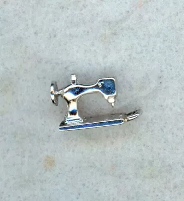 Vintage ~ Sewing Machine ~ Sterling Silver Charm • $10.99