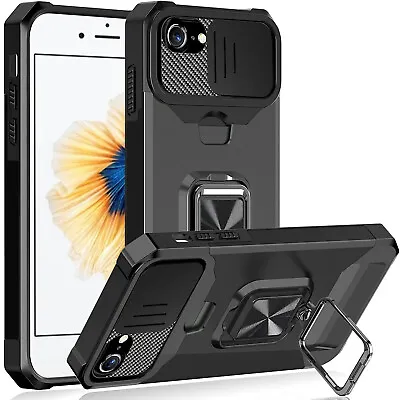 $17.09 • Buy Hybrid [PC+TPU] Stand Case W/Card Holder For IPhone 6/6s/6+ Plus/6s+ Plus, Black