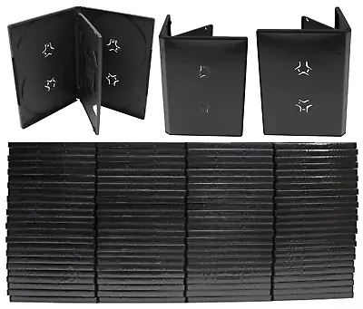 New Standard Black DVD 6 Disc 14mm New Premium Movie Storage Cases Bulk Lot • $199.95