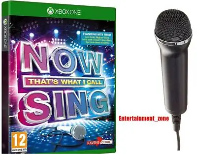 Now Sing Xbox One Singing Game & Microphone 1 Mic Karaoke  Series X Compatible  • £23.95