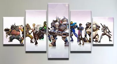 $270 • Buy Set Of 5 Framed Canvas Picture Prints - Overwatch