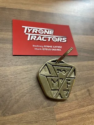 Massey Ferguson Brass Keyring Tractor • £19.99