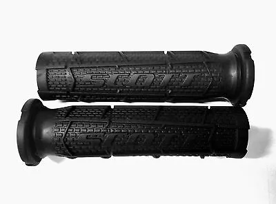 Scott Grips Radial ATV 7/8  Full Waffle Thumb Throttle Black Grips 51-1042 • $13.47