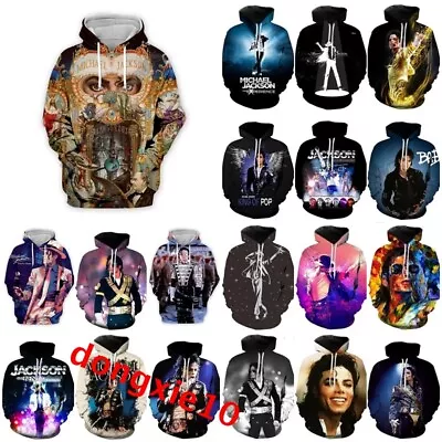 Adults Kids Michael Jackson Hooded Hoodies Sweatshirt Pullover Coat Jumper Tops • £9.59