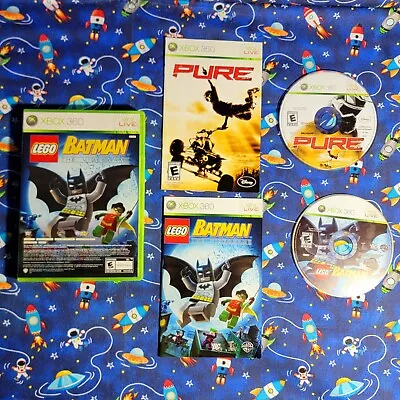 LEGO Batman + Pure Dual Pack Xbox 360 Complete CIB • $11.95