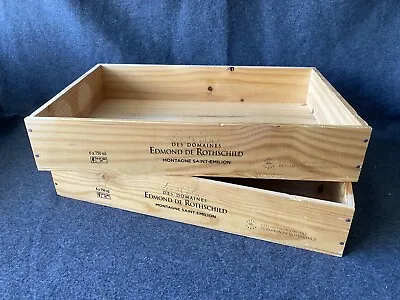 £11.50 • Buy Wedding Table Display  - 6 Bottle Shallow Genuine Wooden Wine Crate Box
