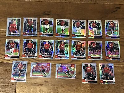 Panini Prizm Epl Manchester United Man Utd Parallel Hyper Silver X 19 Inc Pogba • £64.99