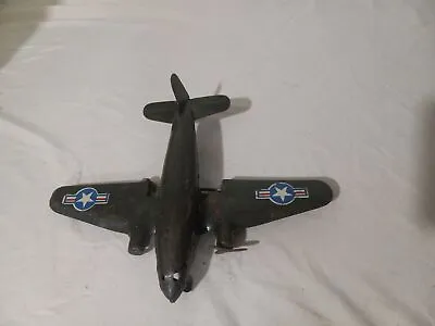 Vintage 1940s Marx Pressed Steel US WW2 B-24 Bomber Military Airplane Toy  • $39.99