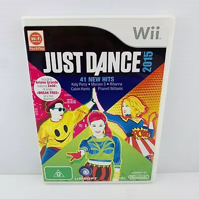 Just Dance 2015 Nintendo Wii Game Complete With Manual Tested & Working • $14.95