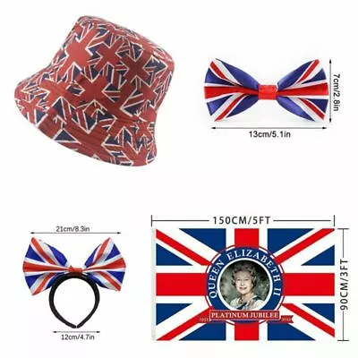 Queen's Jubilee Union Jack Hats Boppers Glasses Flags Fancy Dress Accessories • £4.99