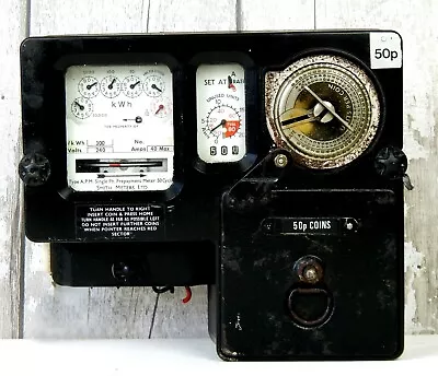£129.99 • Buy Vintage Smith Ltd Electricity Meter Prepayment Coin Operated Industrial Electric