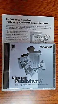 Microsoft Publisher 97 And  Publisher 97 Companion Book Wholesale Pkg Sealed • $14.99