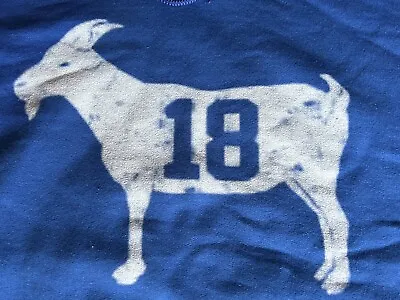 PEYTON MANNING GOAT #18 Indianapolis Colts  Hoodie Sweatshirt 3XL • $38