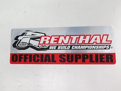 Renthal Official Supplier Sticker (Decal MX Motocross Sponsor Chain) • $8