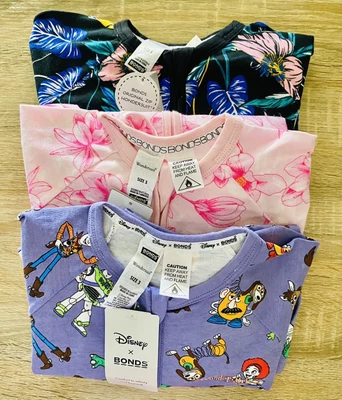Bonds Zippy Bundle Toy Story Florals Size 3 BNWT • $70