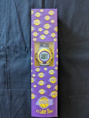 Vintage It's LA LAKER Time WRIST WATCH McDonalds NEW IN BOX 2002 Purple & Gold  • $27.95