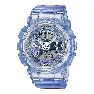 Casio G-Shock Analog-Digital Women VIolet Skeleton Watch GMAS110VW-6A • $144.99