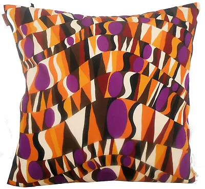 MISSONI HOME LOGO ECOLOGIC UPHOLSTERY CUSHION COVER COTTON REPS ARLEQUIN 40x40cm • £72