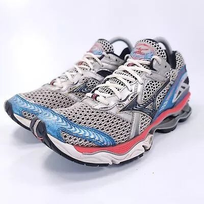 Mizuno Wave Creation 12 Athletic Running Shoe Womens Size 10 8KN-10154 Gray Blue • $39.99