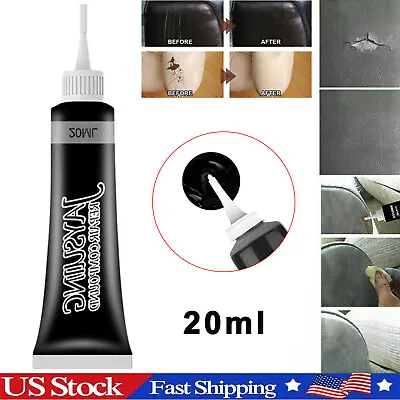 20ml Advanced Leather Repair Filler Vinyl DIY Car Seat Patch Sofa Rip Hole Black • $5.99