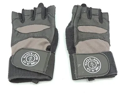 £26.21 • Buy Gold's Gym Wrist Wrap Gloves Weightlifting Leather Extra Small Small XS/S 