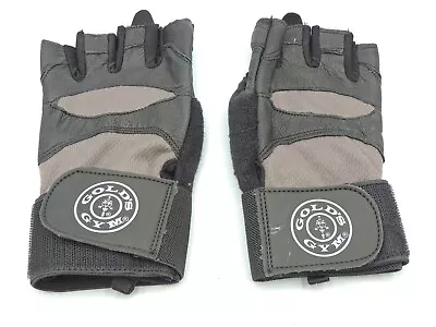 £19.41 • Buy Gold's Gym Wrist Wrap Gloves Weightlifting Leather Extra Small Small XS/S 