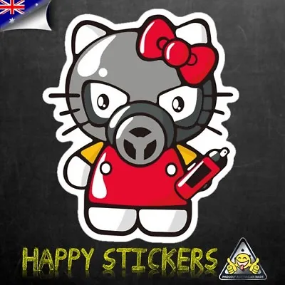 Hello Kitty Spray Paint Graffiti SKATEBOARD Luggage Scooter Bike Decal STICKER • $2.99