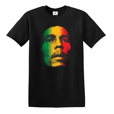 £9.95 • Buy Bob Marley Reggae Flag T-Shirt Multi Coloured Face Jamaica Mens Ladies Tshirt 