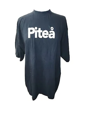 Vtg 80s Tee Rex Men L Pitea Sweden Black Shirt • $18.99