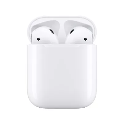 Apple AirPods (2nd Gen) Bluetooth Headphones White&Wirless Charge Case A2031  • $25