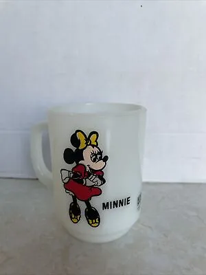 Vintage Fire-King Anchor Hocking Milk Glass Walt Disney Pepsi Mug Minnie Mouse • $7.95