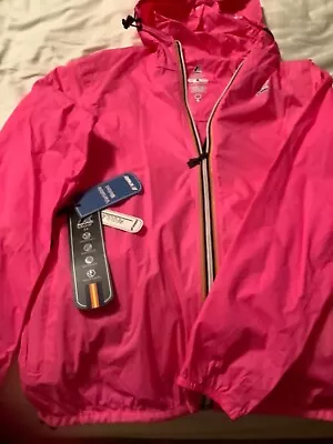 K Way Women's Le Vrai Claudette 3.0 Windbreaker Jacket Fuschia Regular Small • $45