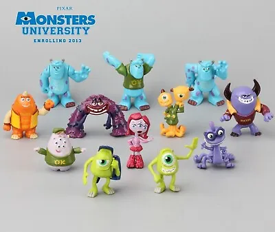 Monsters Inc. Monsters University Mike Sully Action Figure Kids Toy Gift 12 Pcs • $18.99