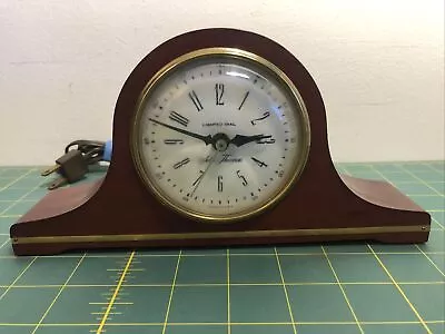 Vtg Seth Thomas Electric Mantle Shelf Clock  Mantelette  (Works) Mahogany Case • $24.90