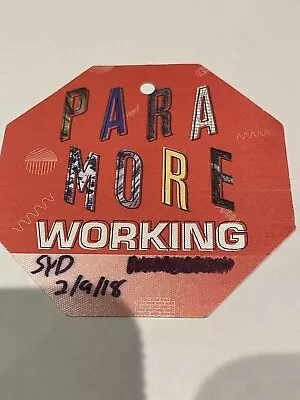 Paramore Backstage Pass • $49.95