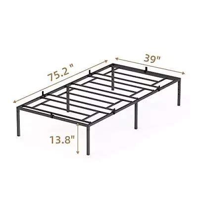Twin/Full/Queen Size Bed Frame Metal Platform Bed With Sturdy Steel Bed Slats • $65.52