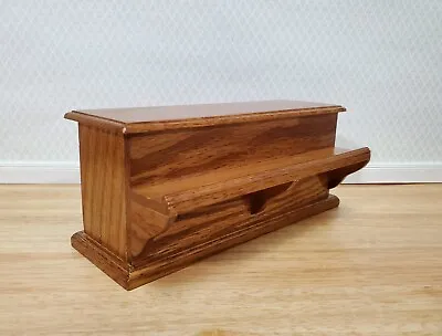 Dollhouse Shop Counter For Store Oak Wood With Walnut Finish 1:12 Furniture • $15.99