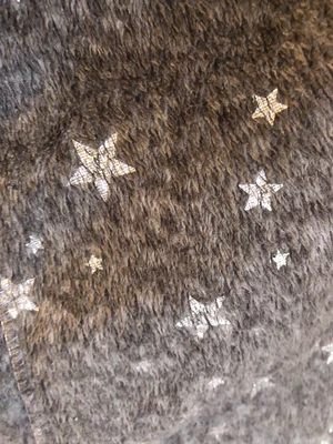 G4. F&F TESCO Size L Grey With Silver Star Design Thin Fleece PJ/Lounge Trousers • £4.60