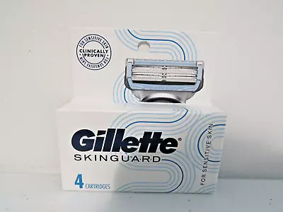 Gillette Skinguard Sensitive Mens Razor Blade Refills 4 Cartridges NEW SEALED • $12.99