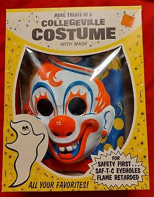 Scarce 1960's Or 1970's Rob Zombie HALLOWEEN CLOWN Boxed Costume - Collegeville • $350