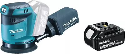 Makita DBO180Z 18V Mobile Random Orbital Sander + BL1850 18v 5.0Ah Battery • £175