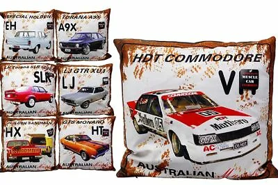 $24.95 • Buy Aussie Muscle Car Throw Cushion Ford Holden Bachelor Man Cave + Free Tin Sign AU