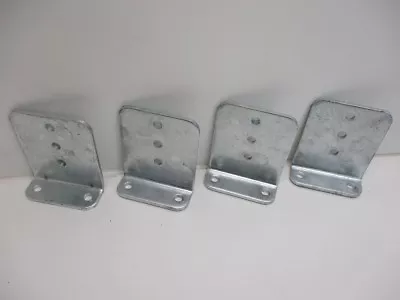 (4) Vertical Pontoon Boat Trailer Bunk Bolster L Brackets  / 5  By 6  Galvanized • $34.99